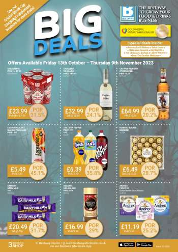 Bestway offer  - 13/10/2023 - 09/11/2023.
