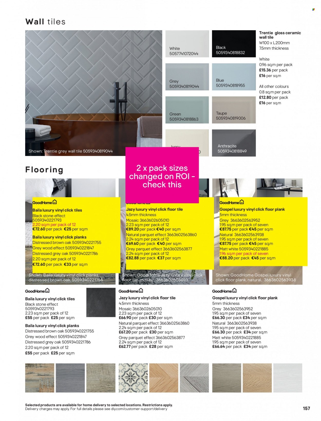 B&Q offer. Page 157