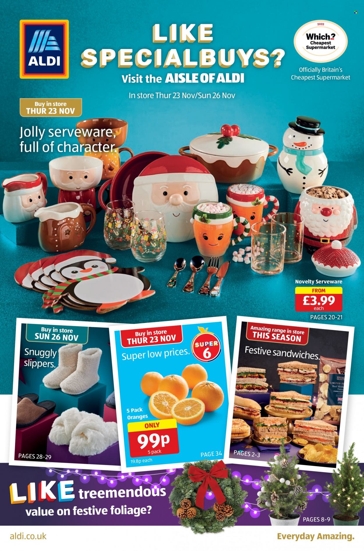 Aldi offer - 23/11/2023 - 26/11/2023. Page 1