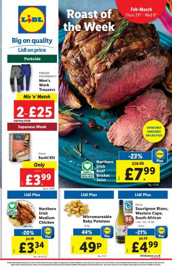 Lidl offer  - 29/02/2024 - 06/03/2024.
