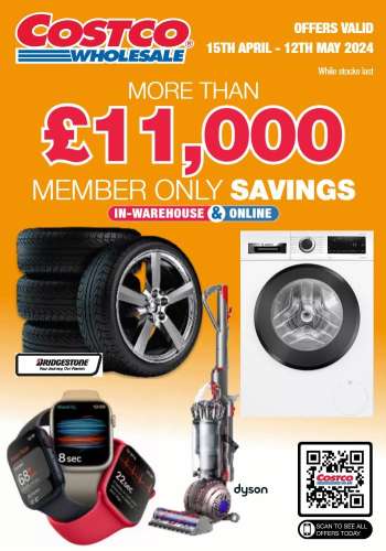 Costco offer  - 15/04/2024 - 12/05/2024.