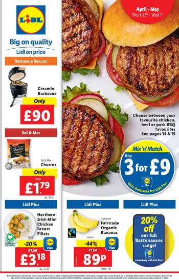 Lidl offer  - 25/04/2024 - 01/05/2024.