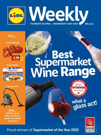 Lidl offer  - 25/04/2024 - 01/05/2024.