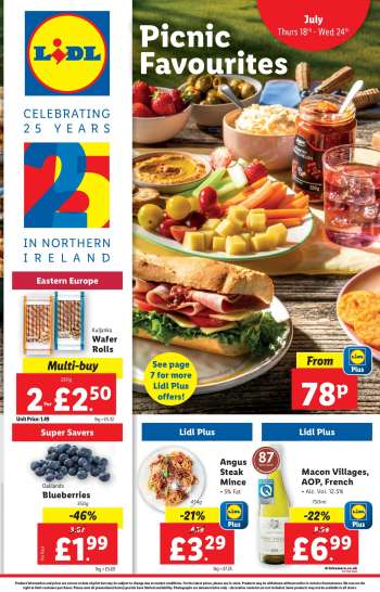 Lidl offer  - 18/07/2024 - 24/07/2024.