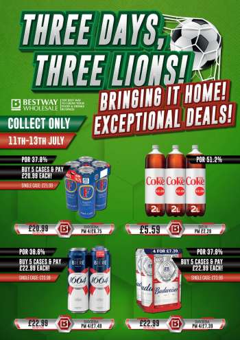 Bestway offer  - 11/07/2024 - 13/07/2024.