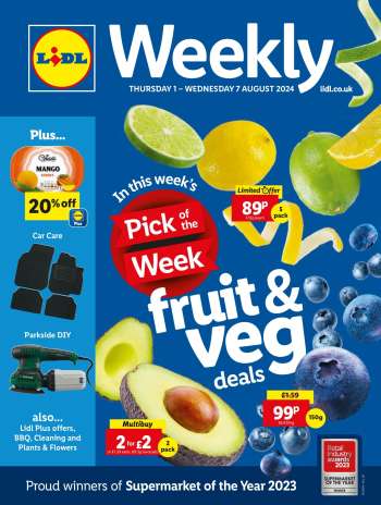 Lidl offer  - 01/08/2024 - 07/08/2024.