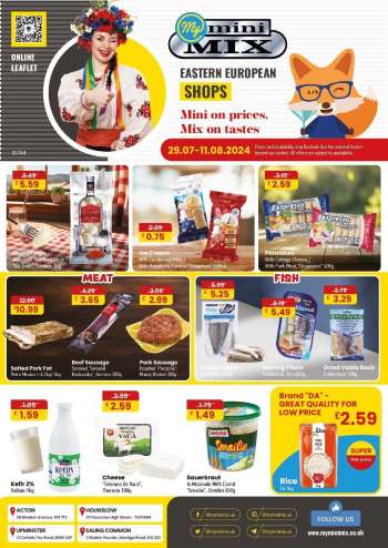MyMINIMIX offer  - 29/07/2024 - 11/08/2024.