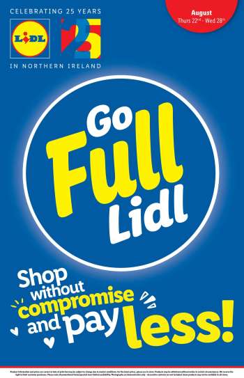 Lidl offer  - 22/08/2024 - 28/08/2024.
