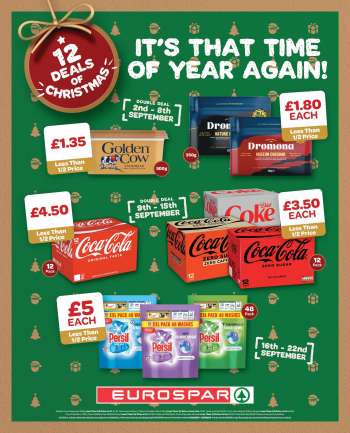 EUROSPAR offer  - 02/09/2024 - 22/09/2024.