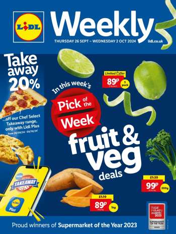 Lidl offer  - 26/09/2024 - 02/10/2024.