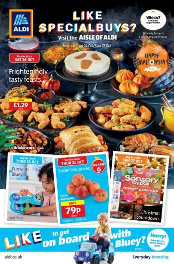 Aldi offer  - 24/10/2024 - 27/10/2024.