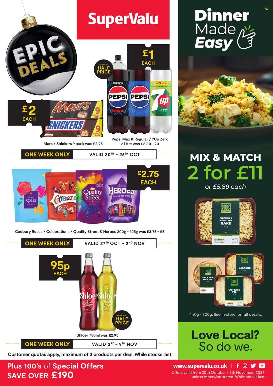SuperValu offer - 20/10/2024 - 09/11/2024. Page 1
