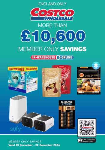 Costco offer  - 25/11/2024 - 22/12/2024.