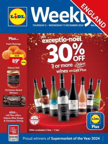 Lidl offer  - 05/12/2024 - 11/12/2024.