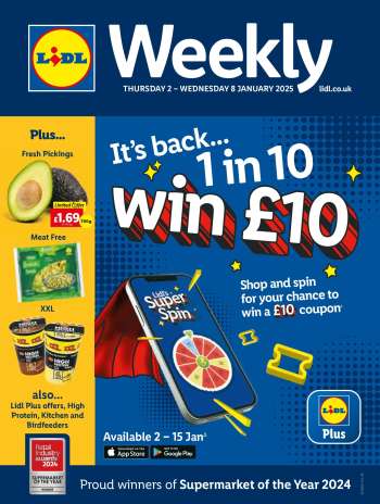 Lidl offer  - 02/01/2025 - 08/01/2025.