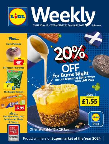 Lidl offer  - 16/01/2025 - 22/01/2025.