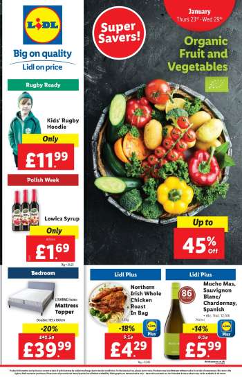 Lidl offer  - 23/01/2025 - 29/01/2025.