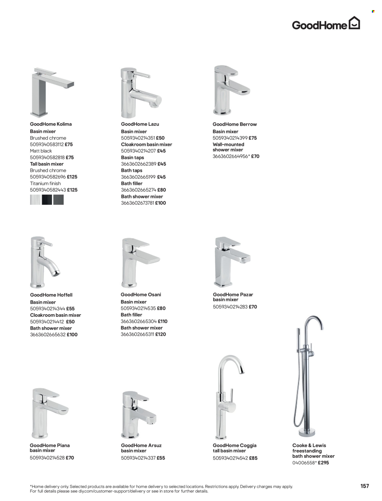 B&Q offer. Page 157