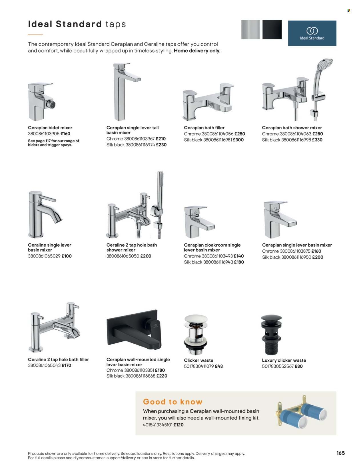 B&Q offer. Page 165