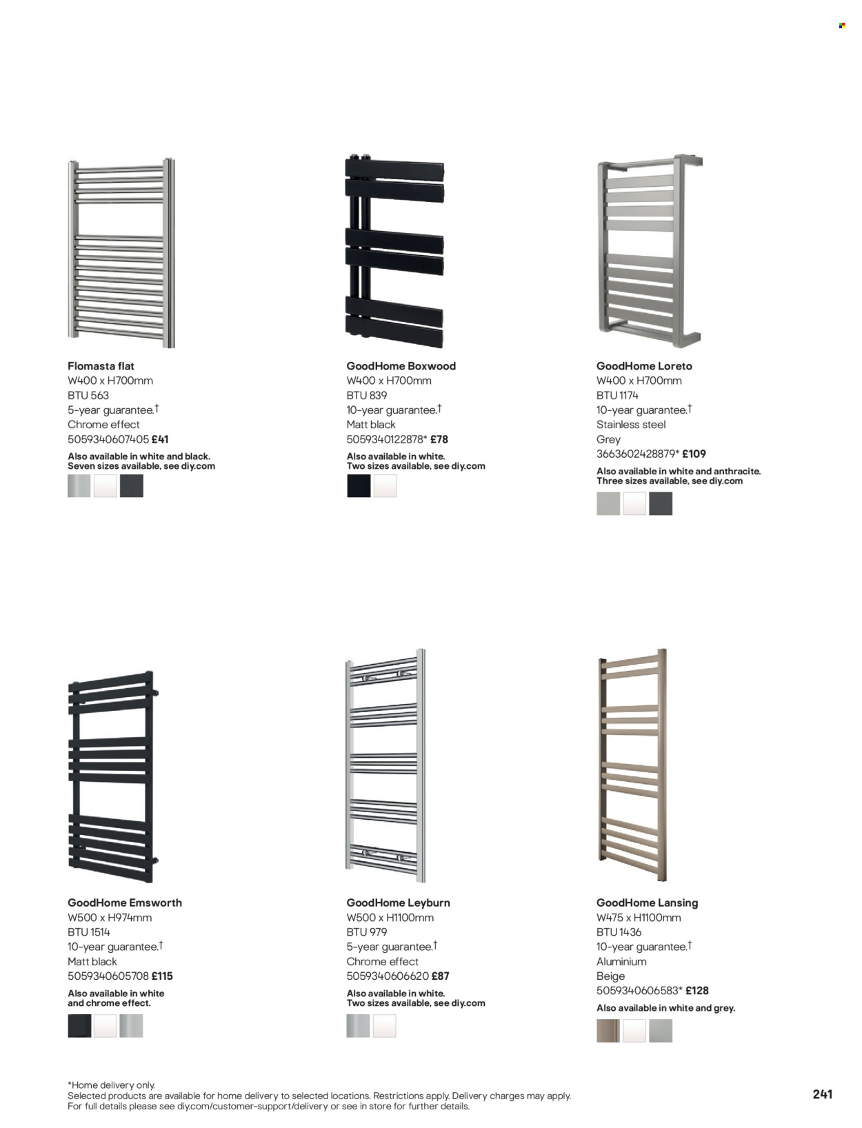 B&Q offer. Page 241
