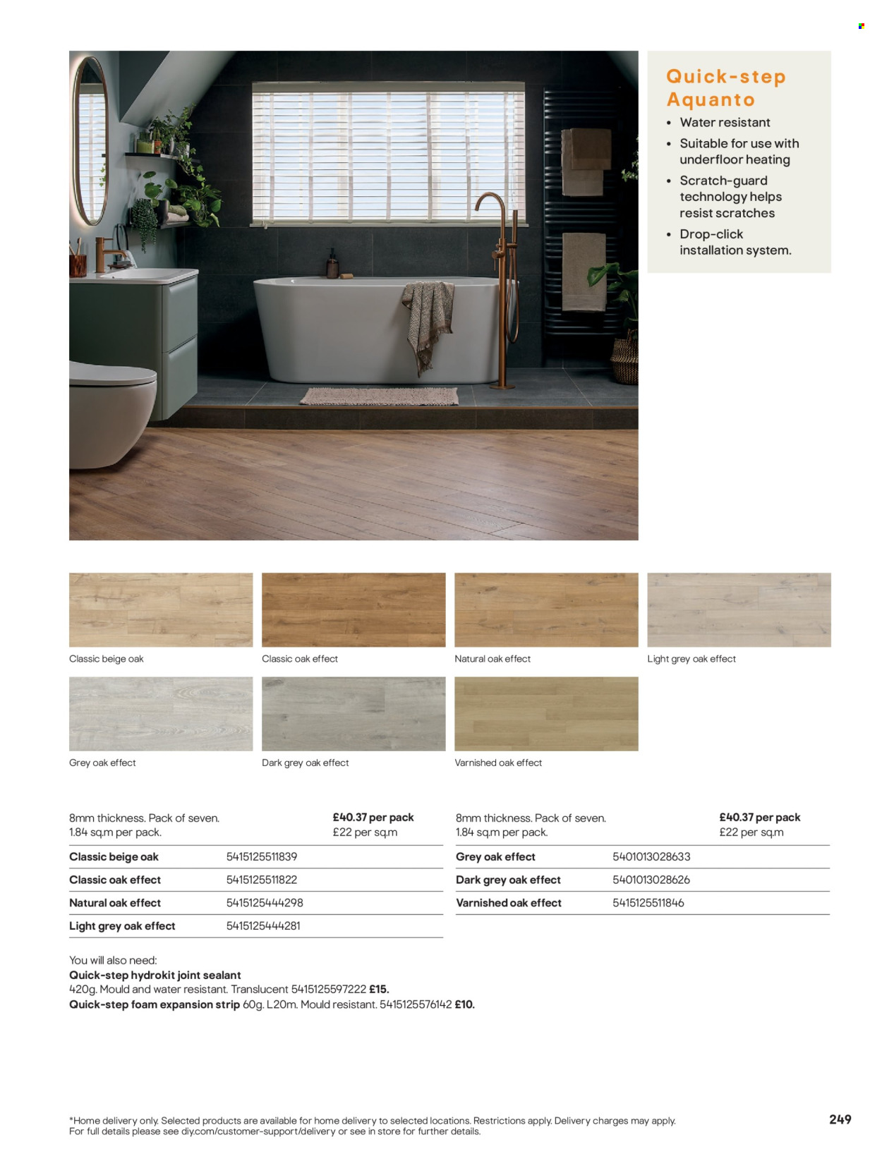 B&Q offer. Page 249