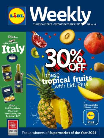 Lidl offer  - 27/02/2025 - 05/03/2025.