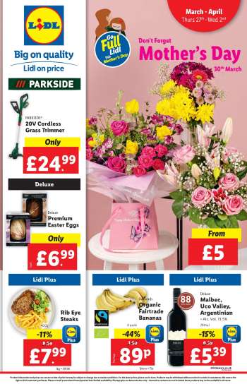 Lidl offer  - 27/03/2025 - 02/04/2025.