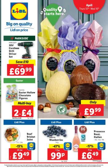 Lidl offer  - 10/04/2025 - 16/04/2025.