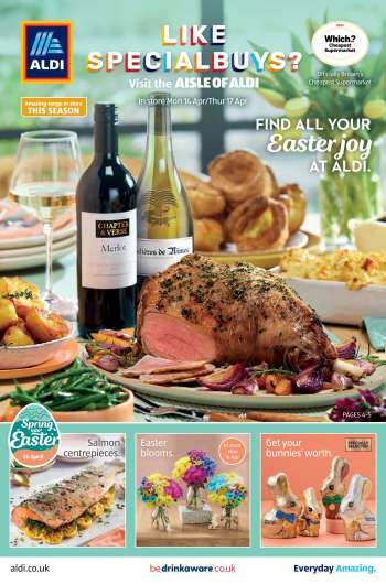 Aldi offer  - 14/04/2025 - 17/04/2025.