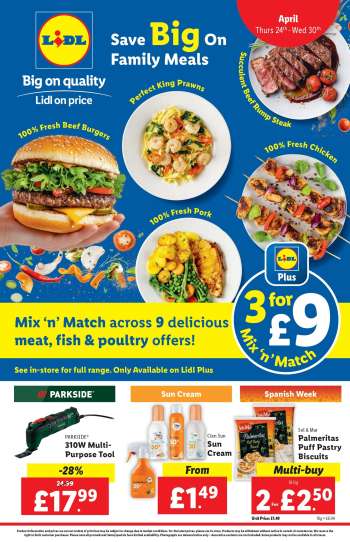 Lidl offer  - 24/04/2025 - 30/04/2025.