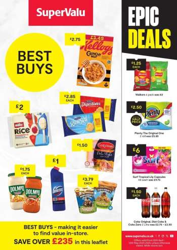 SuperValu offer  - 20/04/2025 - 10/05/2025.