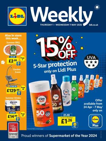 Lidl offer  - 01/05/2025 - 07/05/2025.