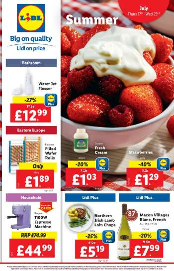 Lidl offer  - 17/07/2025 - 23/07/2025.