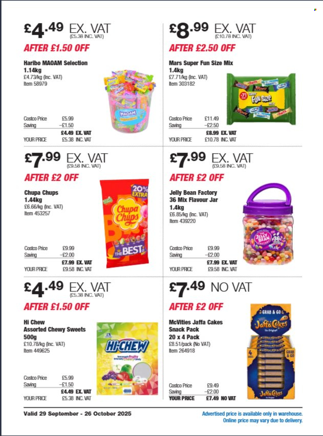Costco offer - 29/09/2025 - 26/10/2025. Page 20
