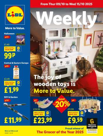Lidl offer  - 09/10/2025 - 15/10/2025.
