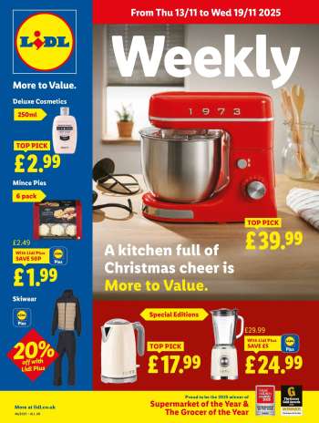 Lidl offer  - 13/11/2025 - 19/11/2025.