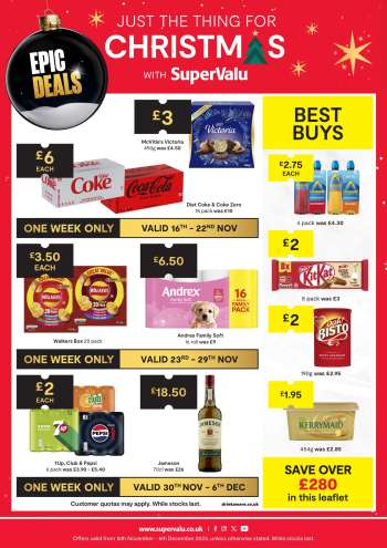 SuperValu offer  - 16/11/2025 - 06/12/2025.