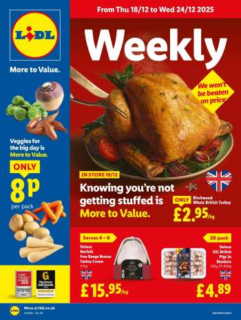 Lidl offer  - 18/12/2025 - 24/12/2025.
