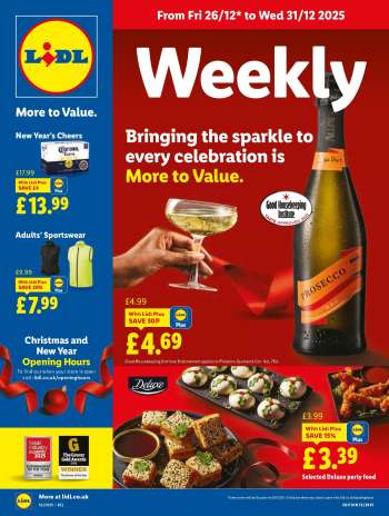 Lidl offer  - 26/12/2025 - 31/12/2025.