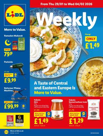 Lidl offer  - 29/01/2026 - 04/02/2026.