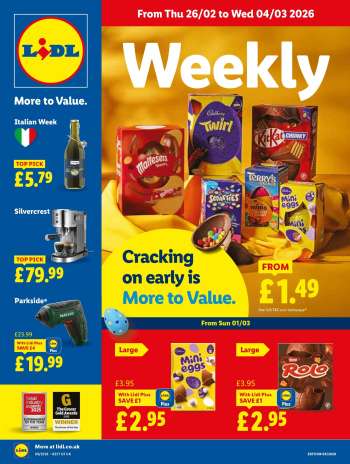Lidl offer  - 26/02/2026 - 04/03/2026.