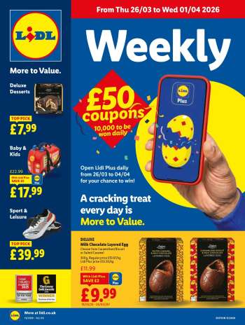Lidl offer  - 26/03/2026 - 01/04/2026.