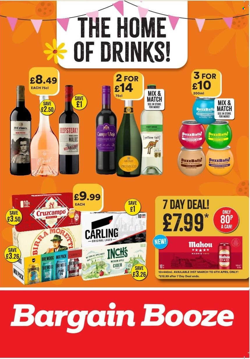 Bargain Booze offer - 31/03/2026 - 27/04/2026. Page 1