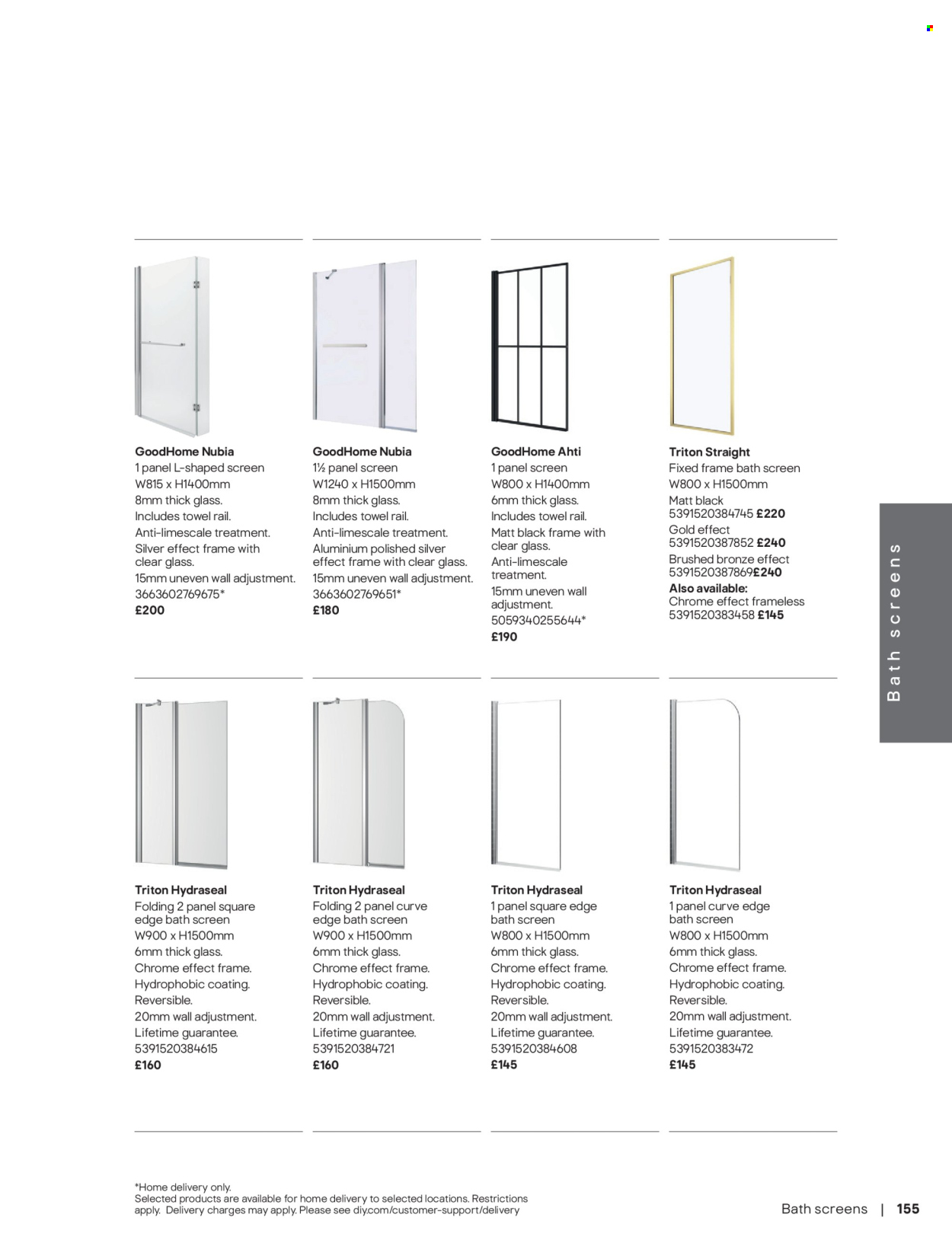 B&Q offer. Page 155