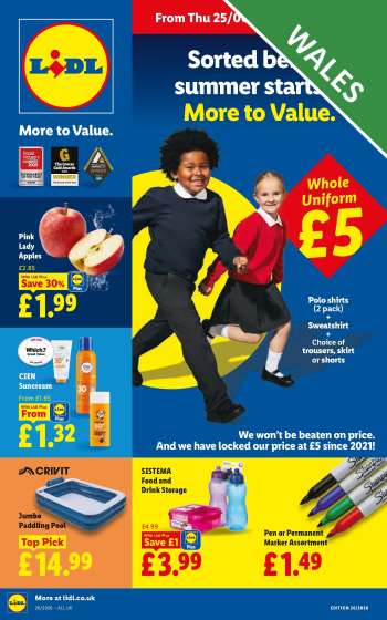Lidl offer  - 25/06/2026 - 01/07/2026.