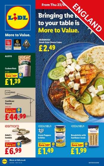 Lidl offer  - 23/07/2026 - 29/07/2026.