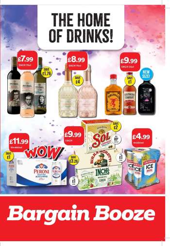 Bargain Booze offer  - 18/08/2026 - 14/09/2026.