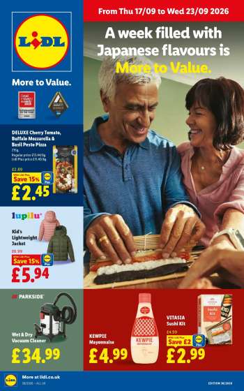 Lidl offer  - 17/09/2026 - 23/09/2026.
