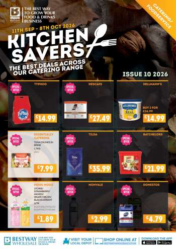 Bestway offer  - 11/09/2026 - 08/10/2026.