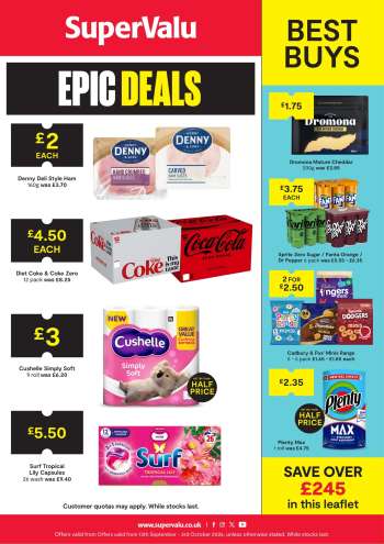 SuperValu offer  - 13/09/2026 - 03/10/2026.